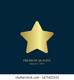 Vector de icono de estrella. Símbolo de estrella de clasificación
