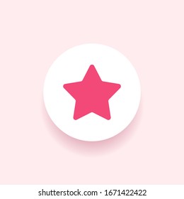 Star icon vector. Rating star symbol