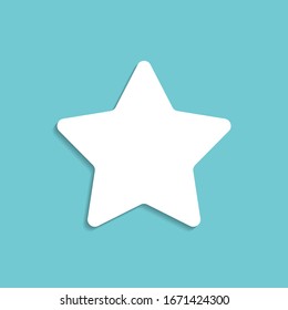 Star icon vector. Rating star symbol