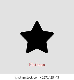 Star icon vector. Rating star symbol