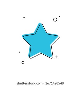 Star icon vector. Rating star symbol