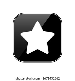 Vector de icono de estrella. Símbolo de estrella de clasificación