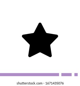 Star icon vector. Rating star symbol