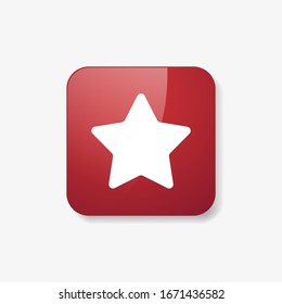 Vector de icono de estrella. Símbolo de estrella de clasificación