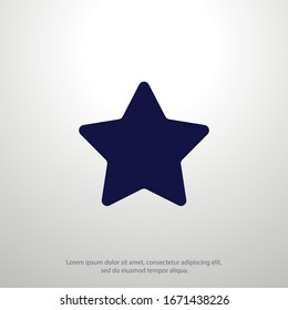 Vector de icono de estrella. Símbolo de estrella de clasificación
