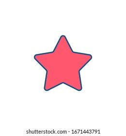 Star icon vector. Rating star symbol