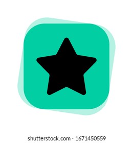 Star icon vector. Rating star symbol