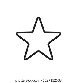 Star icon Vector set outline