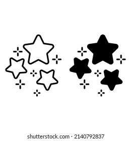 Star icon vector set. rating illustration sign collection. ranking symbol. assessment logo.