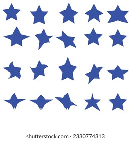 Star icon vector. Shining star. Abstract Falling Star. On white background.
