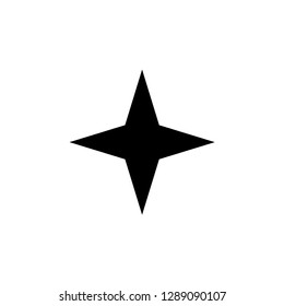Star icon vector. Shuriken symbol