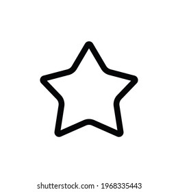 Vector de icono de estrella. Signo de estrella