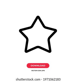 Star icon vector. Star sign