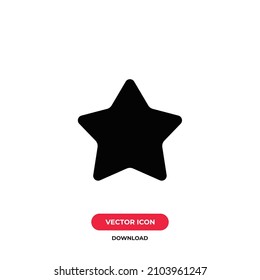 Star icon vector. Star sign