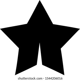 star icon vector sign isolated on white background. star symbol template color editable