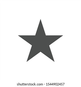símbolo del vector de icono estrella aislado en fondo blanco. plantilla de símbolo de estrella color editable
