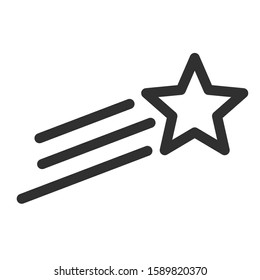 star icon vector sign isolated for graphic and web design. Bonus points. Discount program symbol template color editable on white background, Thin linear graphic Eps10.