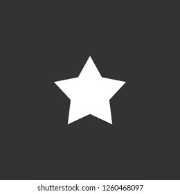 star icon vector. star sign on black background. star icon for web and app