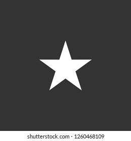star icon vector. star sign on black background. star icon for web and app