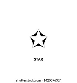 star icon vector. star sign on white background. star icon for web and app