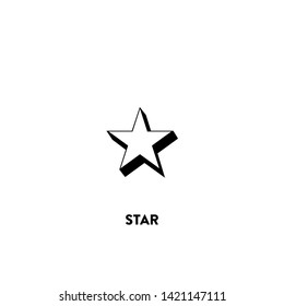 star icon vector. star sign on white background. star icon for web and app