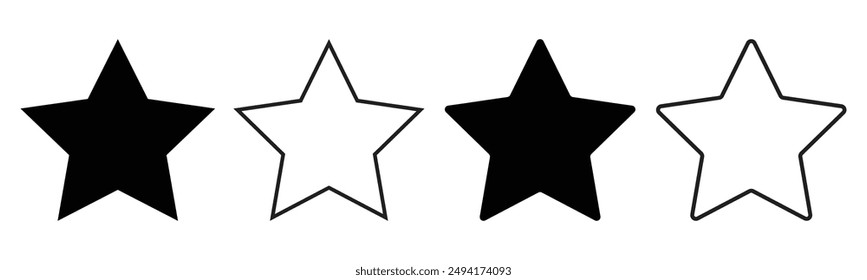 Icono de estrella símbolo de Vector