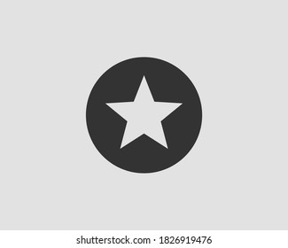 Star icon vector silhouette isolated on white background.