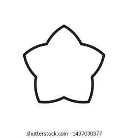 star icon vector simple design