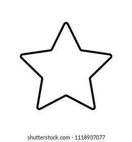 Star icon vector icon. Simple element illustration. Star symbol design. Can be used for web and mobile.