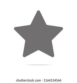 Star Icon vector. Simple flat symbol. Perfect Black pictogram illustration on white background. eps 10.