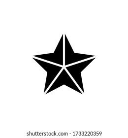 Star Icon Vector. Simple Flat Symbol.