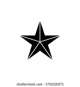 Star Icon Vector. Simple Flat Symbol.