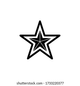 Star Icon Vector. Simple Flat Symbol.