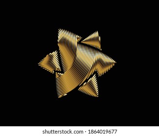 Star Icon vector. Simple flat symbol. Perfect Black pictogram illustration on white background.