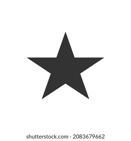 Star Icon vector. Simple flat symbol. Perfect Black pictogram illustration on white background.