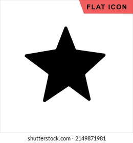 Star Icon vector. Simple flat symbol. Perfect Black pictogram illustration Collection of modern trend concept design on white background.