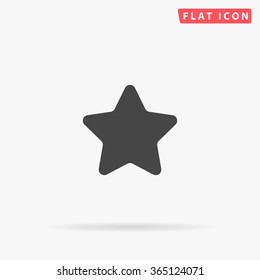 Star Icon vector. Simple flat symbol. Perfect Black pictogram illustration on white background.