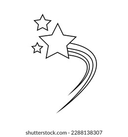 Star icon vector. Sparkle illustration sign. shine symbol. space logo.