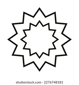 Star icon vector. Sparkles star illustration sign. Star symbol or logo.