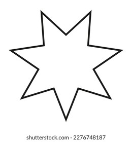 Vector de icono de estrella. Señal de ilustración de estrella de esparkles. Símbolo de estrella o logotipo.