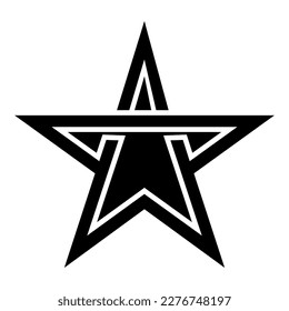 Star icon vector. Sparkles star illustration sign. Star symbol or logo.