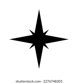 Star icon vector. Sparkles star illustration sign. Star symbol or logo.