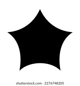 Star icon vector. Sparkles star illustration sign. Star symbol or logo.