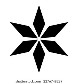 Sternsymbol, Vektorgrafik. Funkeln Sternzeichen-Illustration. Sternzeichen oder Logo.