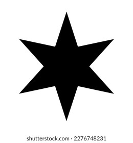 Star icon vector. Sparkles star illustration sign. Star symbol or logo.