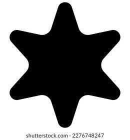 Sternsymbol, Vektorgrafik. Funkeln Sternzeichen-Illustration. Sternzeichen oder Logo.