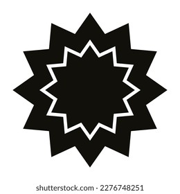 Star icon vector. Sparkles star illustration sign. Star symbol or logo.