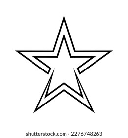 Vector de icono de estrella. Señal de ilustración de estrella de esparkles. Símbolo de estrella o logotipo.