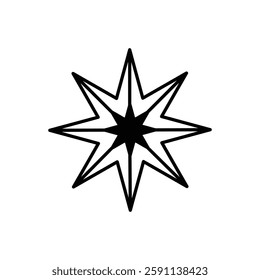 Star icon vector stock illustration