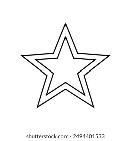 Star Icon vector style black and white background